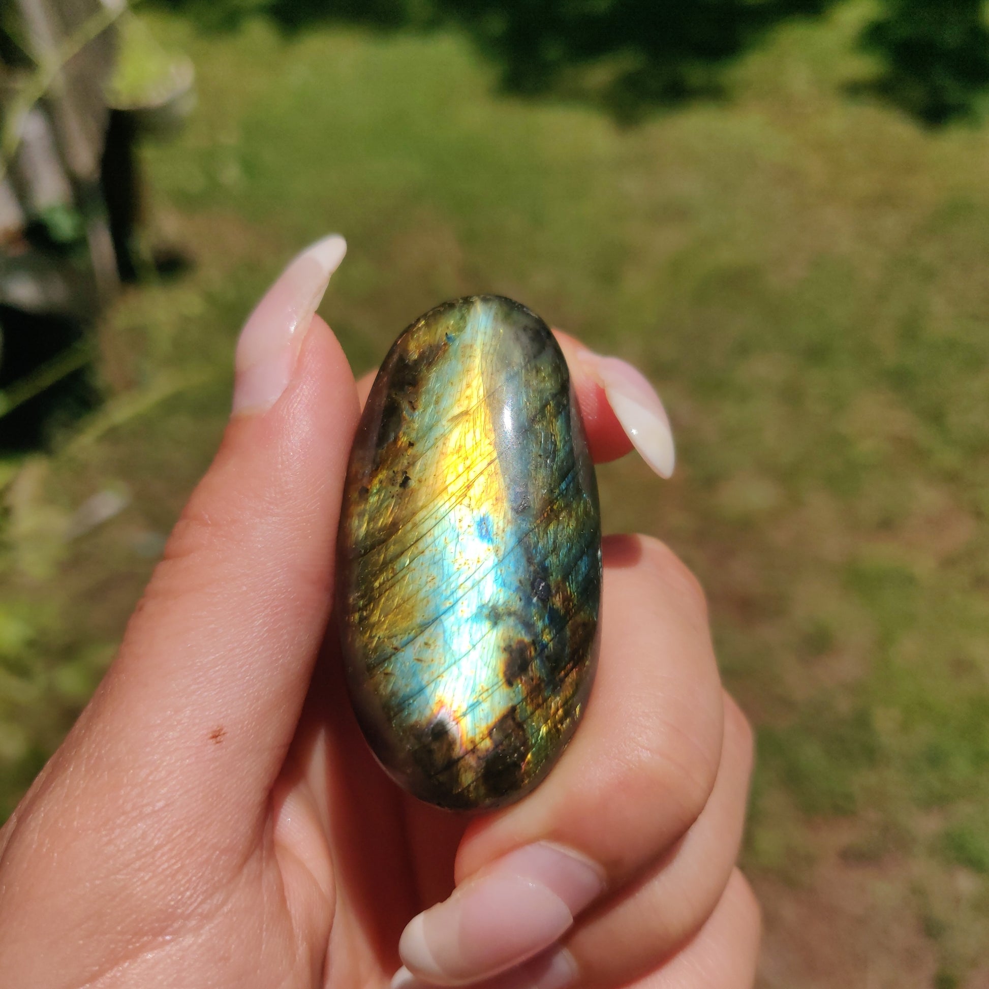 Labradorite Palm Stone (#304) - Simply Affinity