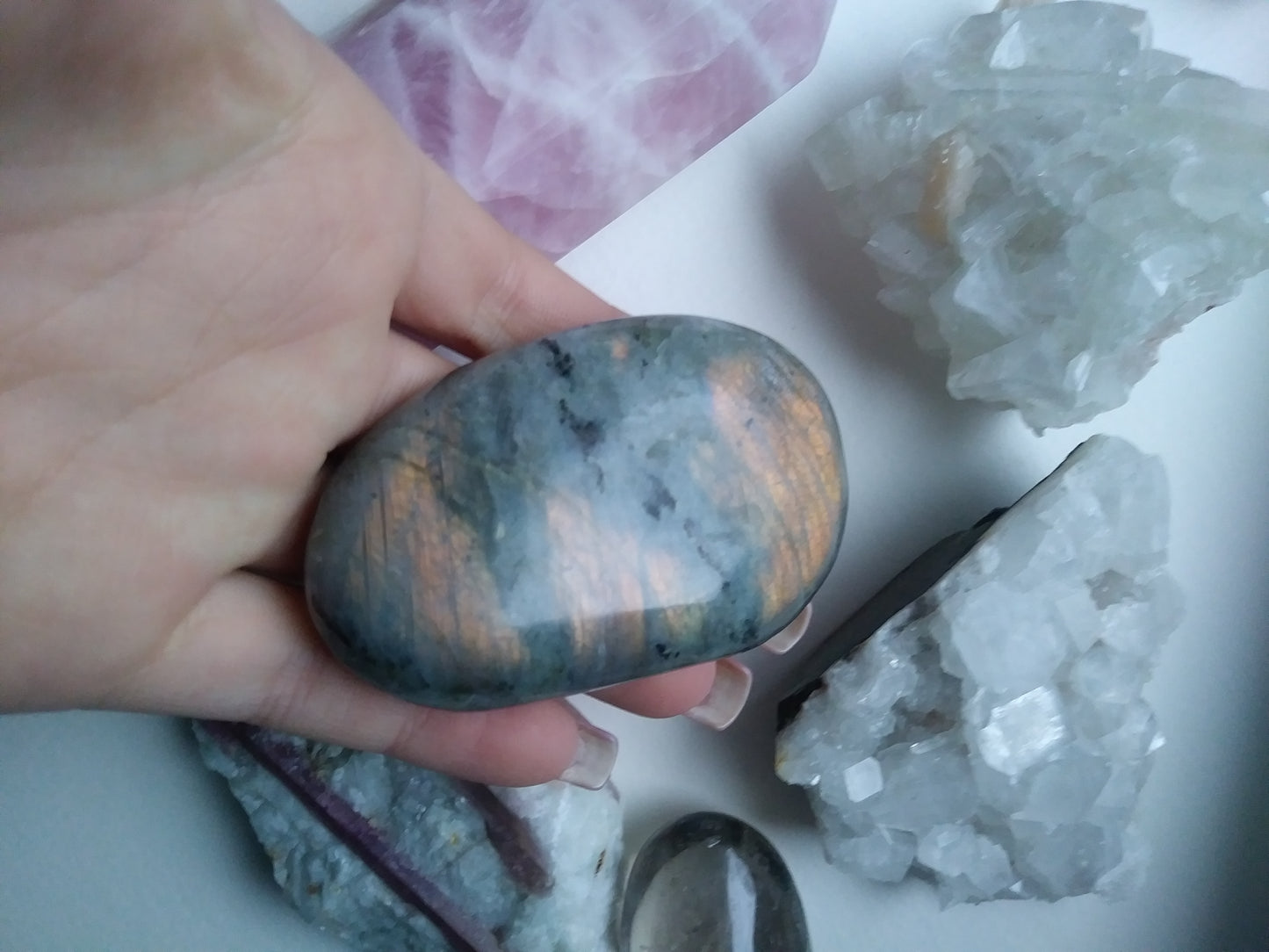Labradorite Palm Stone (#70)