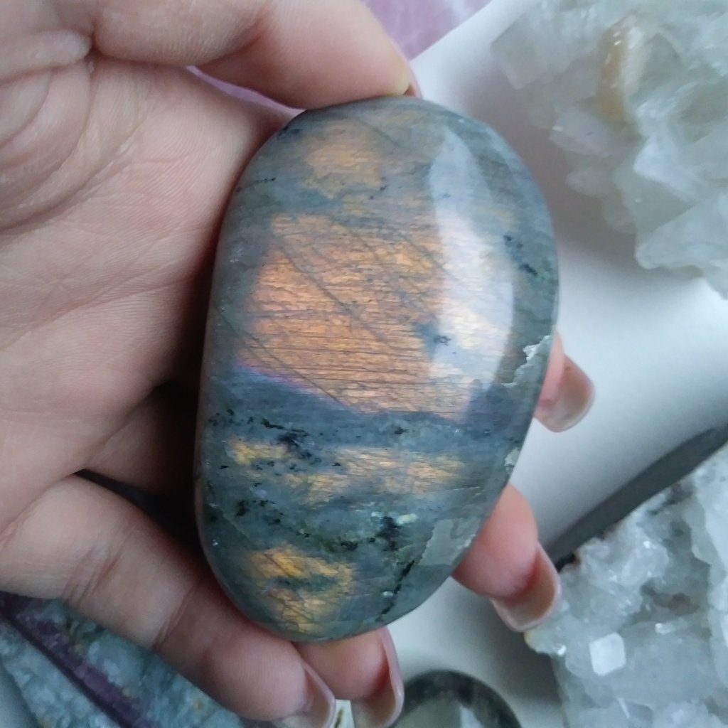 Labradorite Palm Stone (#70)