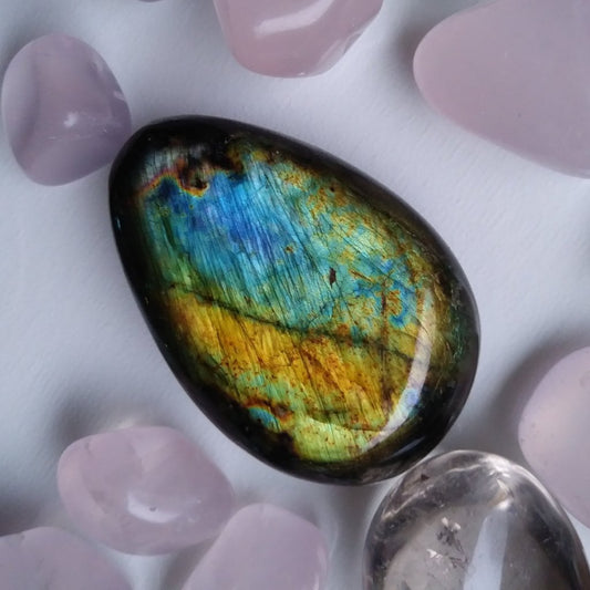 Labradorite Palm Stone (#94)