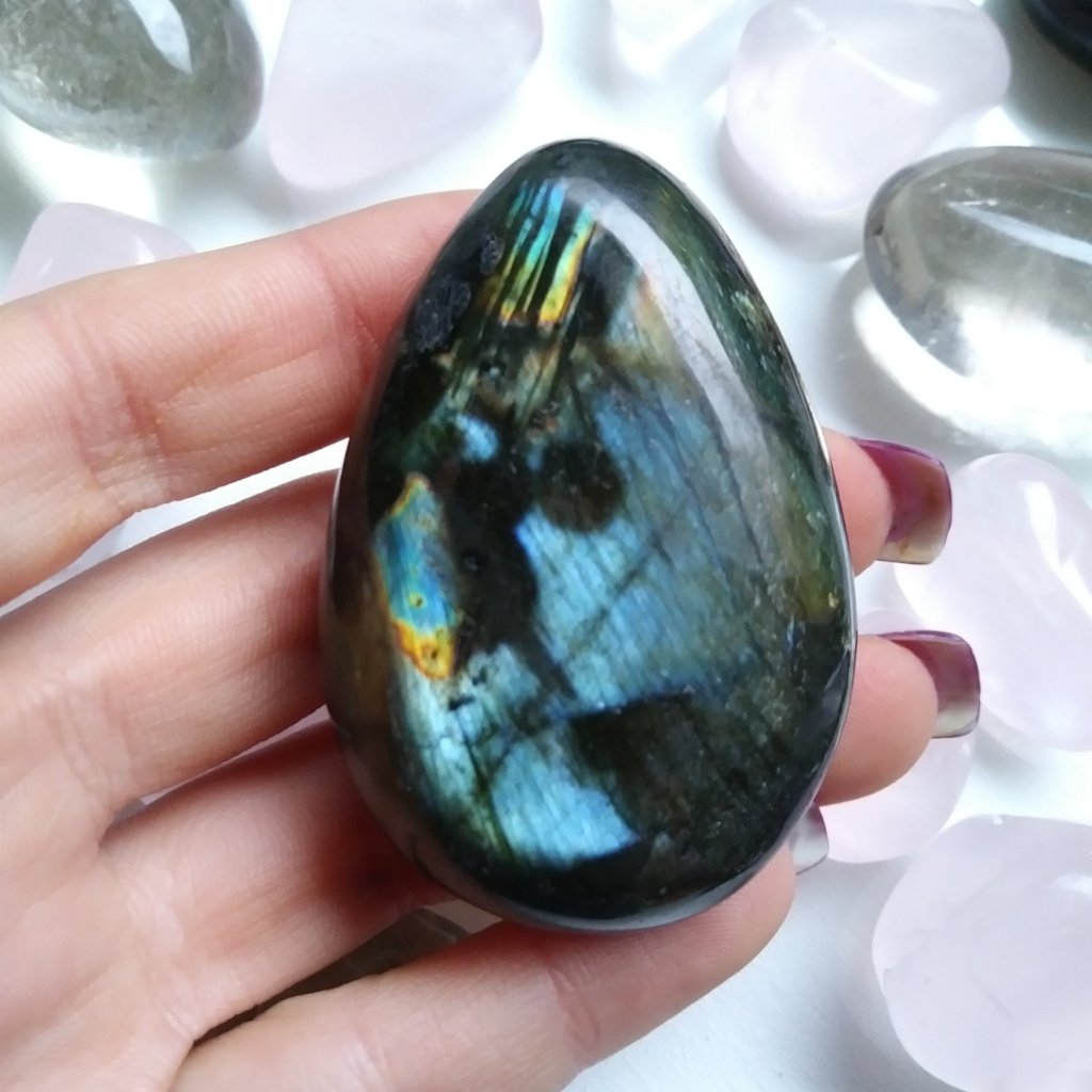 Labradorite Palm Stone (#94)