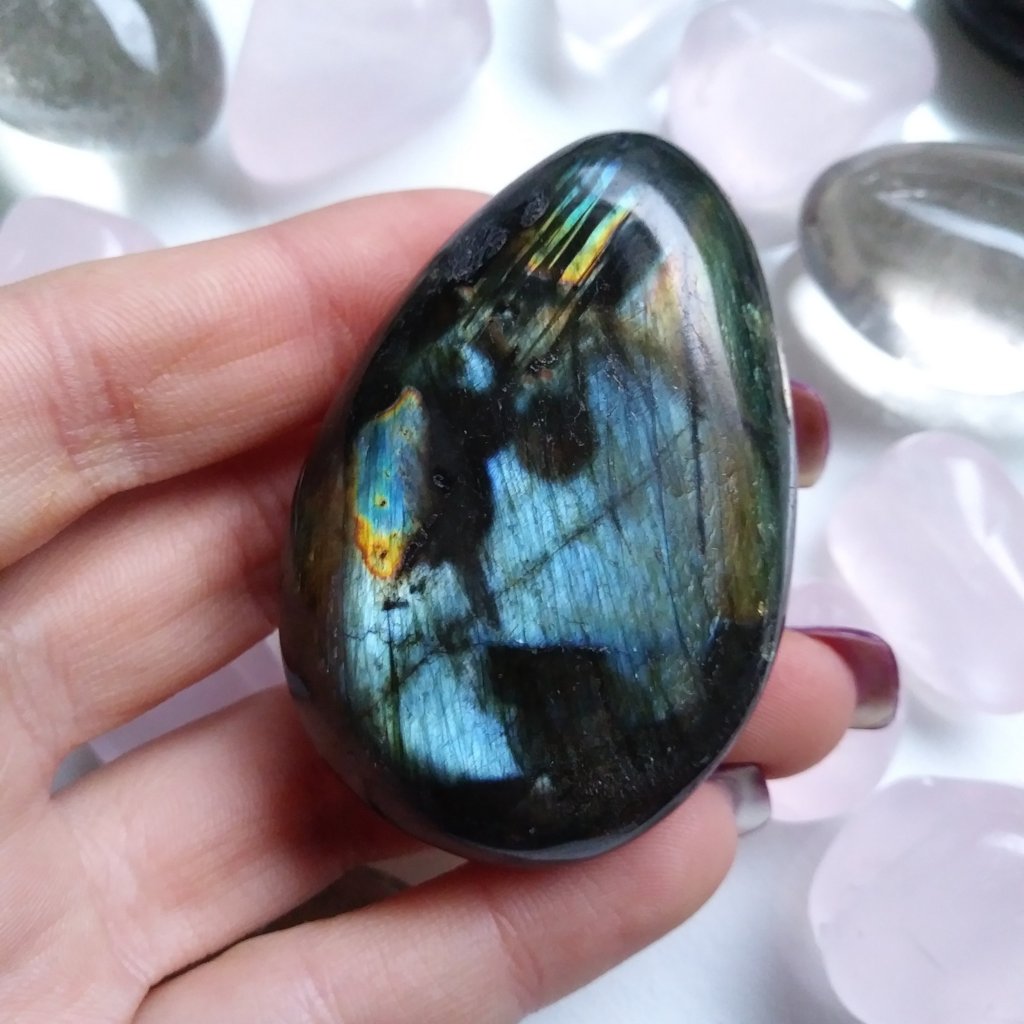 Labradorite Palm Stone (#94)