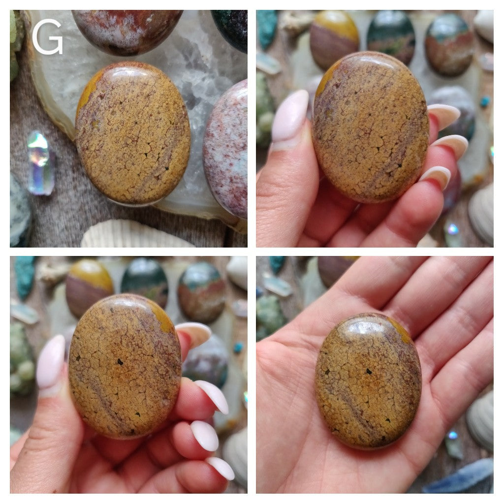 Ocean Jasper Palm Stones - Choose your Favorites - Simply Affinity