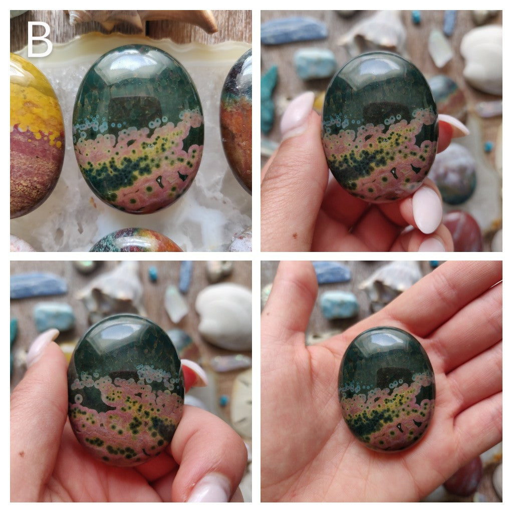 Ocean Jasper Palm Stones - Choose your Favorites - Simply Affinity