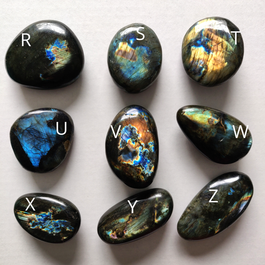 Choose your Labradorite Palm Stone (R-Z) - Simply Affinity