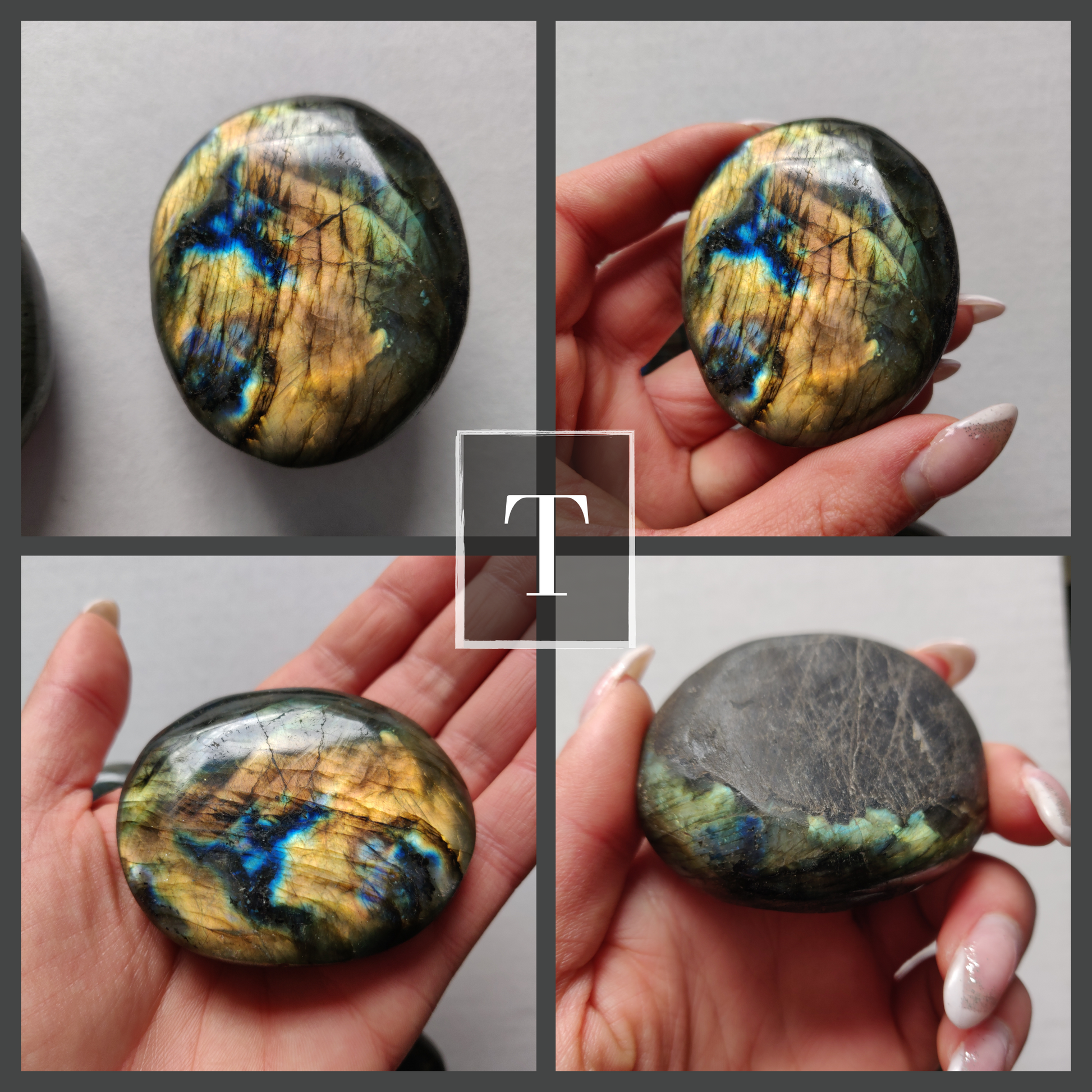 Choose your Labradorite Palm Stone (R-Z) - Simply Affinity
