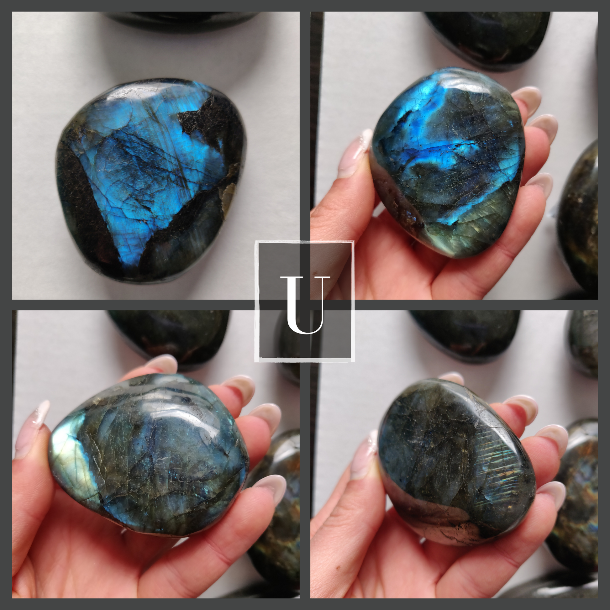 Choose your Labradorite Palm Stone (R-Z) - Simply Affinity
