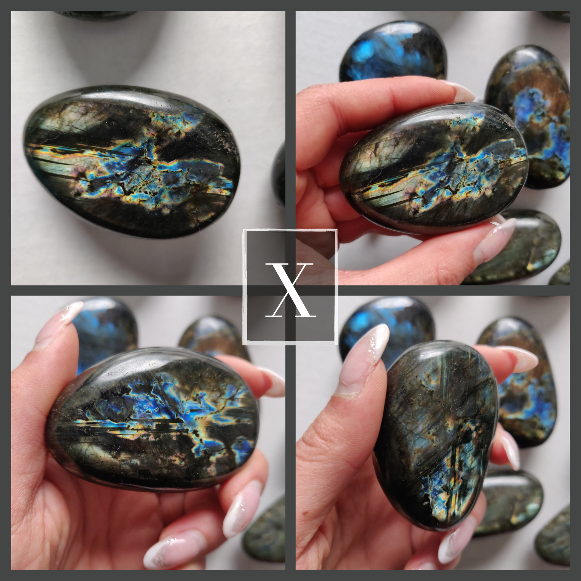 Choose your Labradorite Palm Stone (R-Z) - Simply Affinity