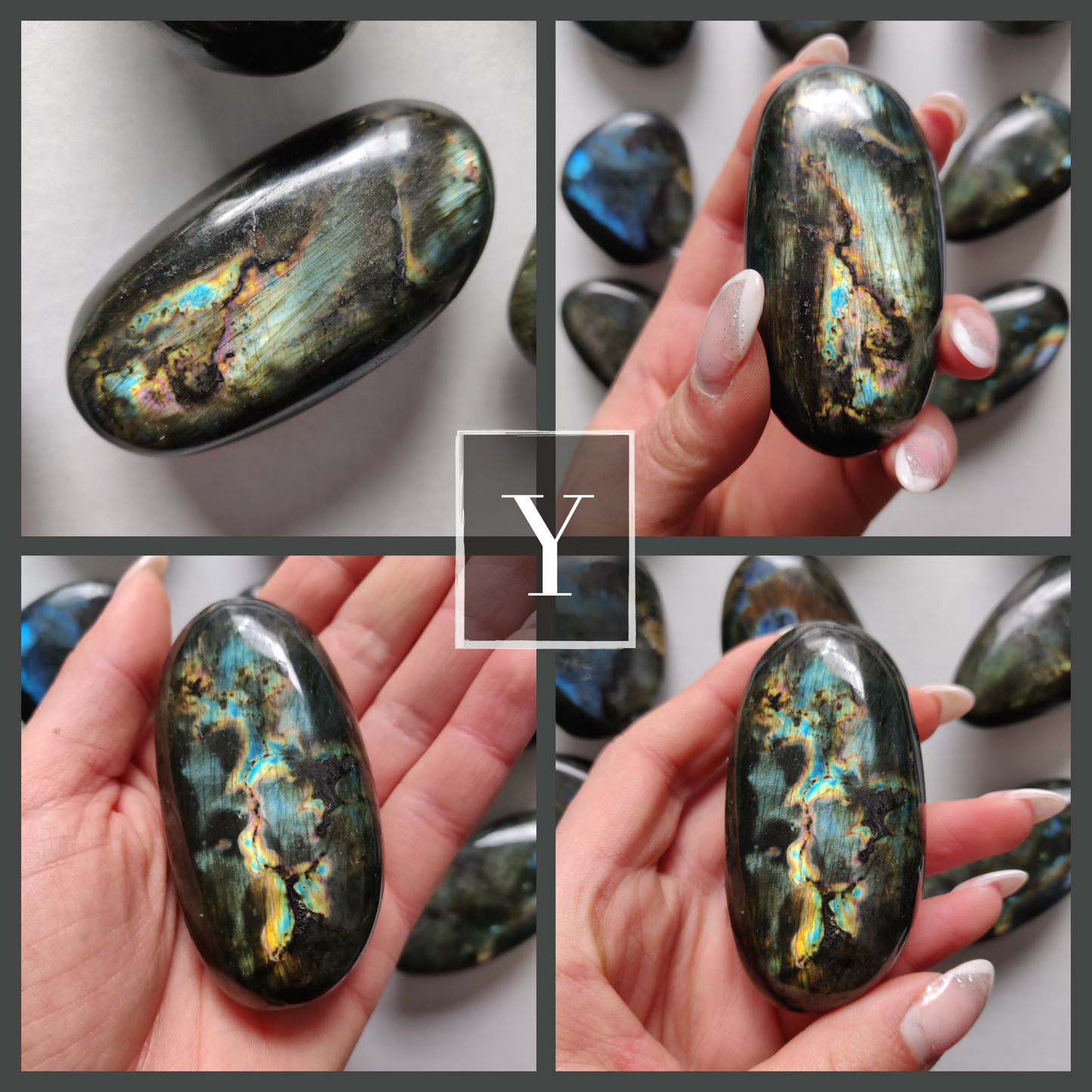 Choose your Labradorite Palm Stone (R-Z) - Simply Affinity
