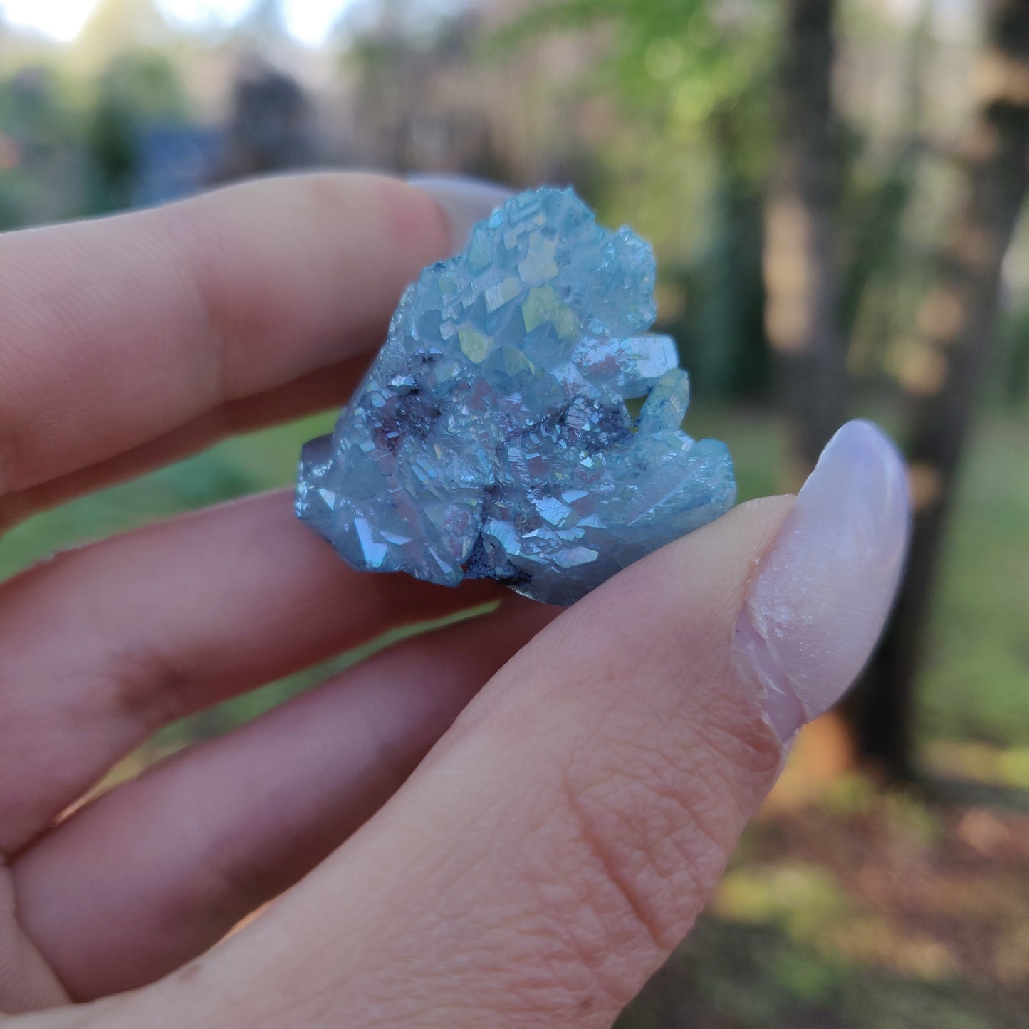Arkansas Aqua Aura Quartz Point (#9) - Simply Affinity