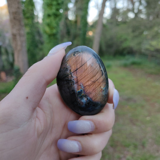 Labradorite Palm Stone (#13)