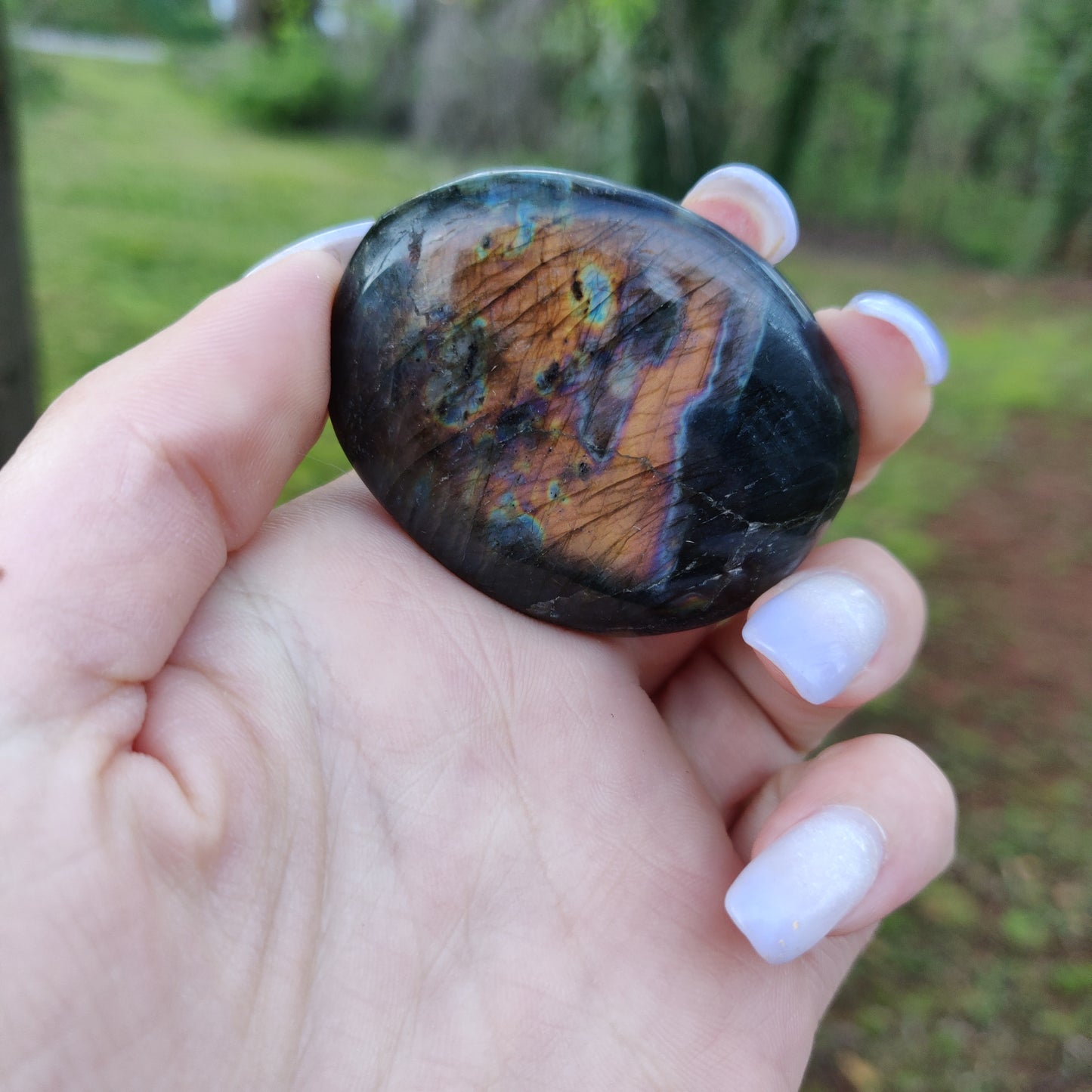 Labradorite Palm Stone (#97)