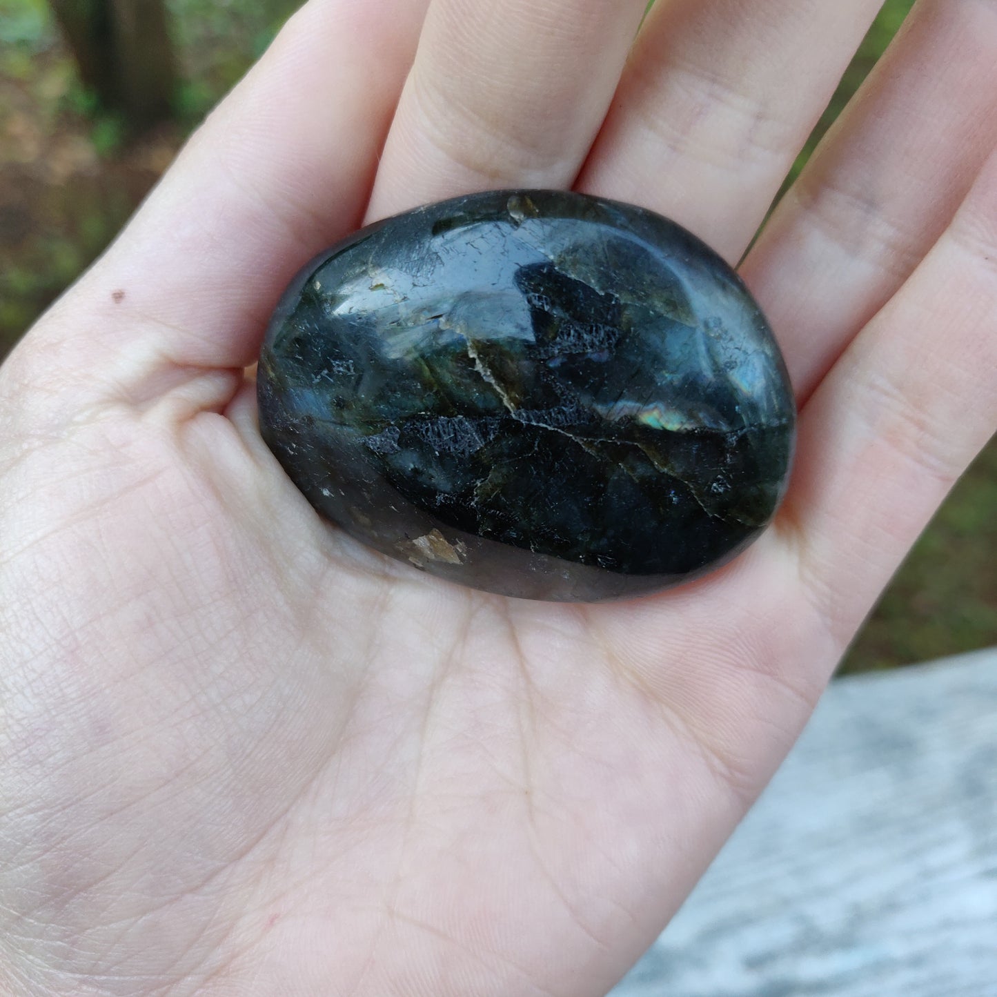 Labradorite Palm Stone (#97)
