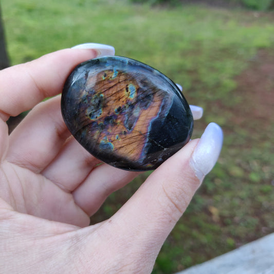 Labradorite Palm Stone (#97)