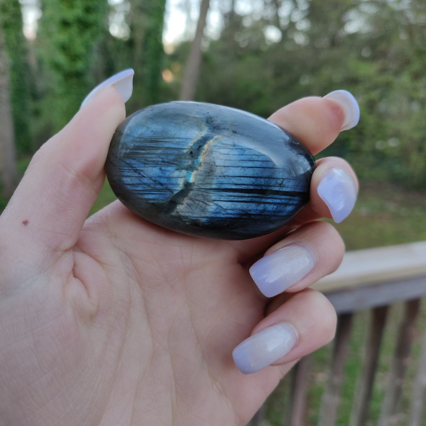 Labradorite Palm Stone (#89)