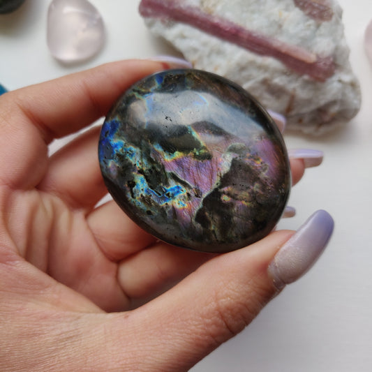 Labradorite Palm Stone (#157)