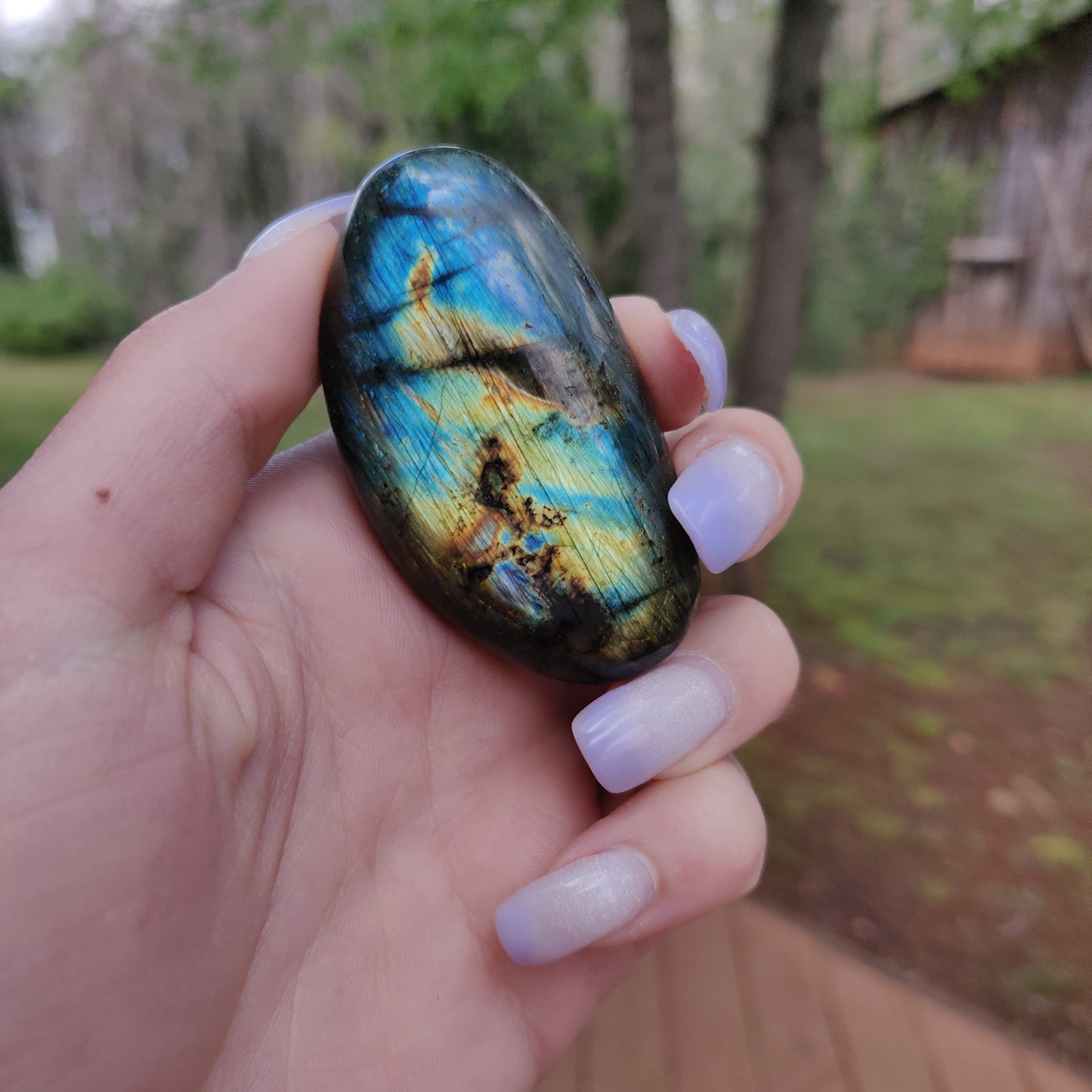 Labradorite Palm Stone (#149)
