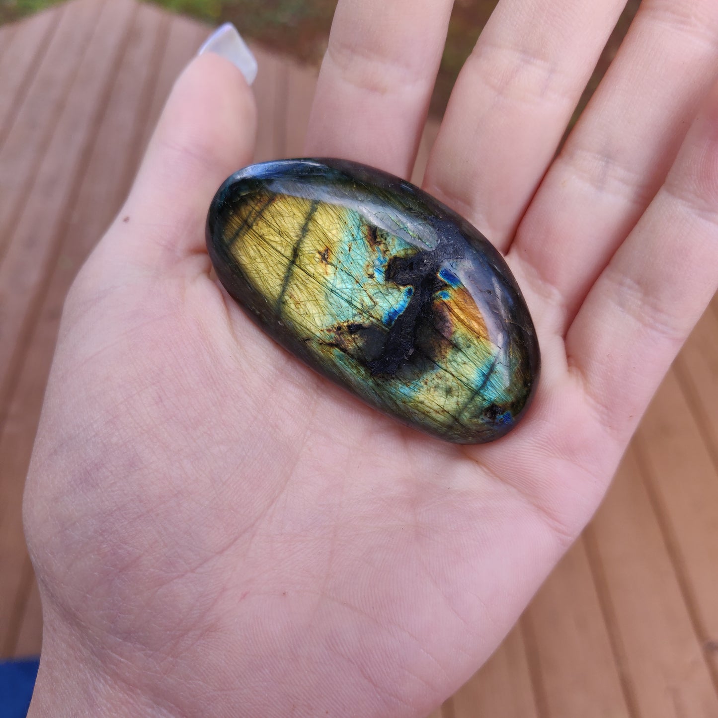 Labradorite Palm Stone (#149)