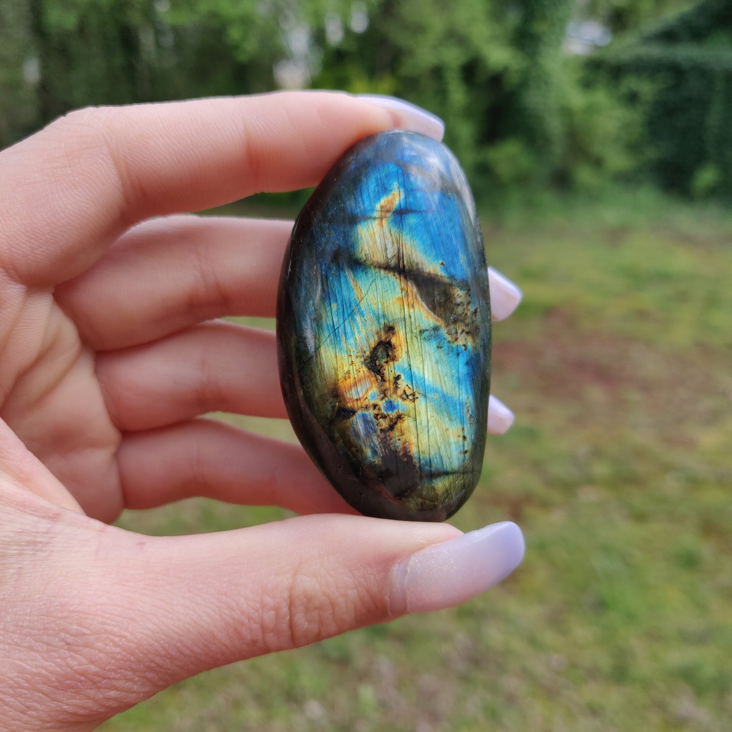 Labradorite Palm Stone (#149)
