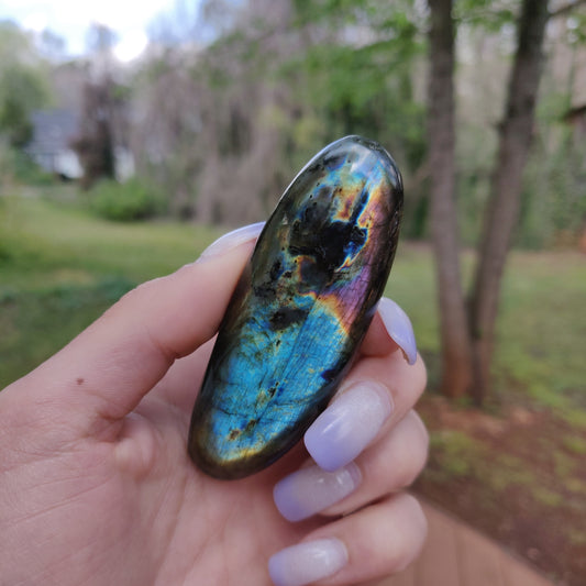 Labradorite Palm Stone (#152)