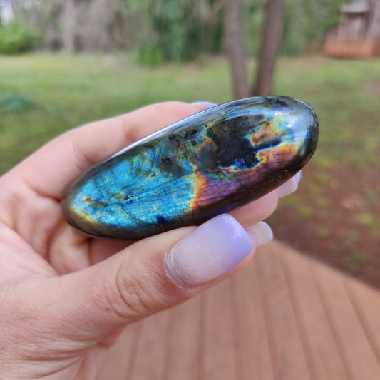 Labradorite Palm Stone (#152)