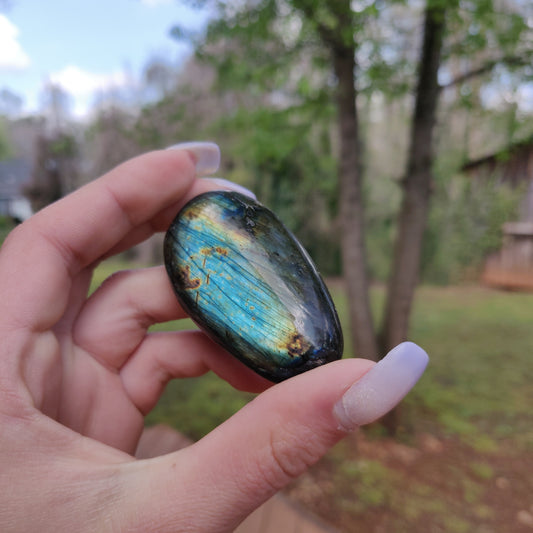 Labradorite Palm Stone (#150)