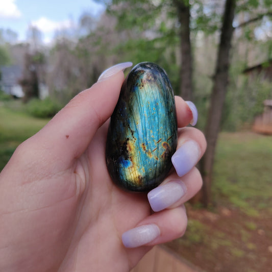 Labradorite Palm Stone (#150)