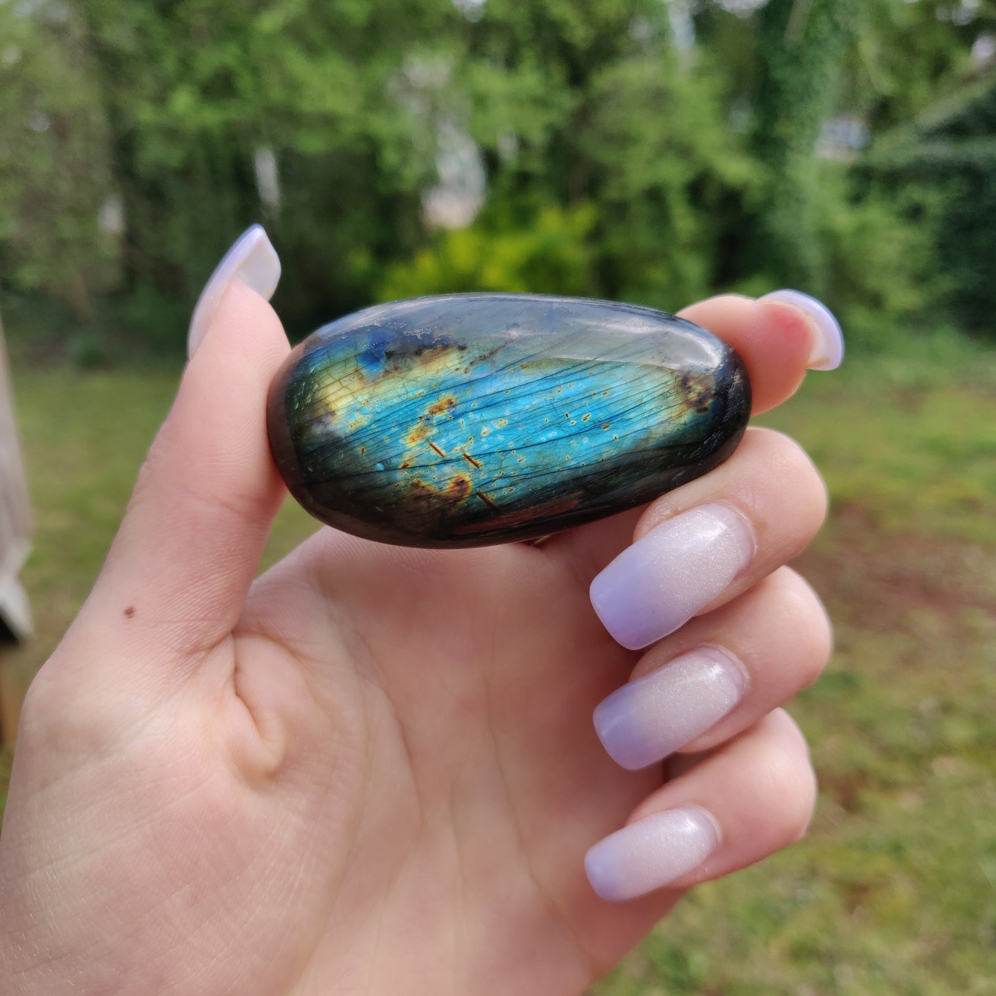 Labradorite Palm Stone (#150)