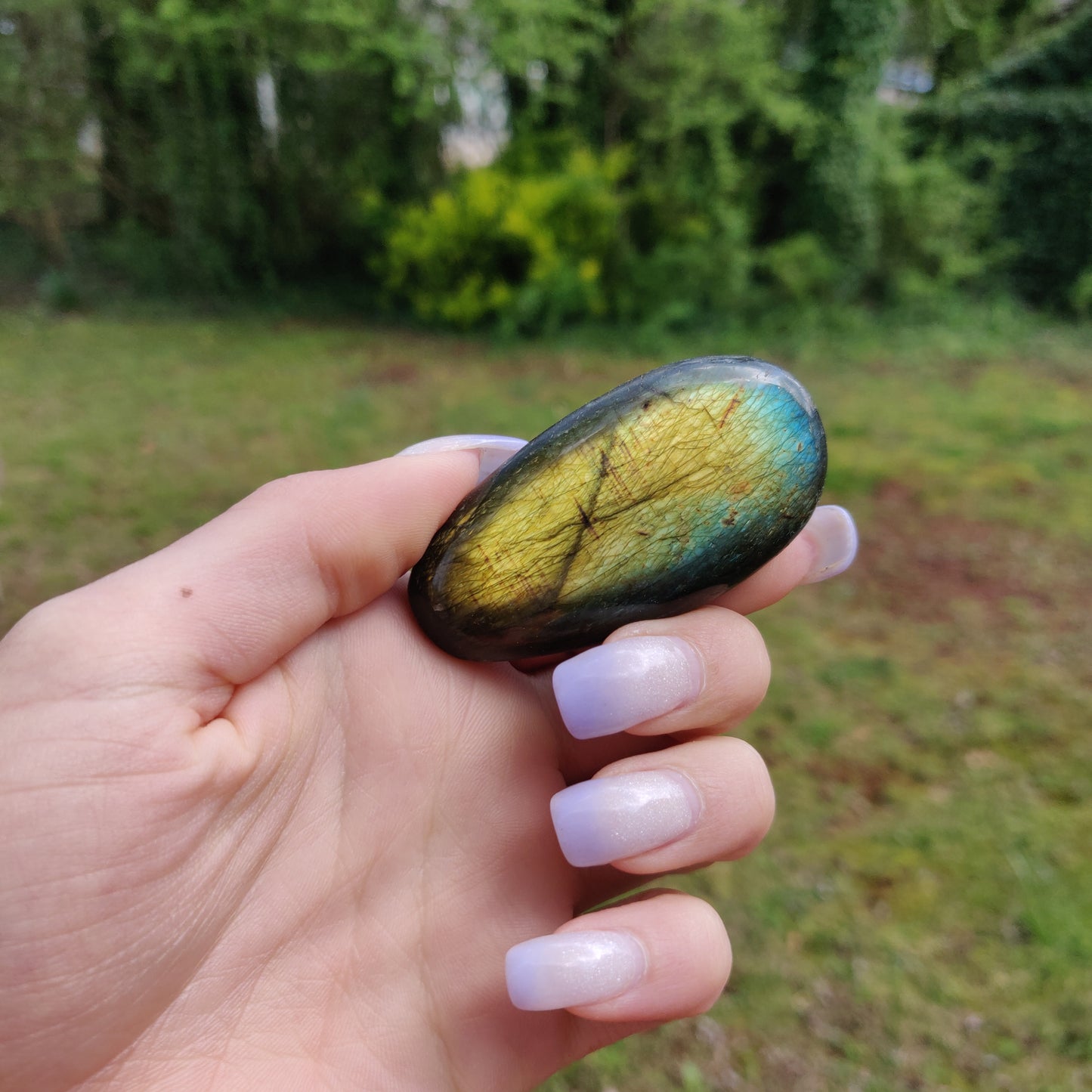 Labradorite Palm Stone (#150)