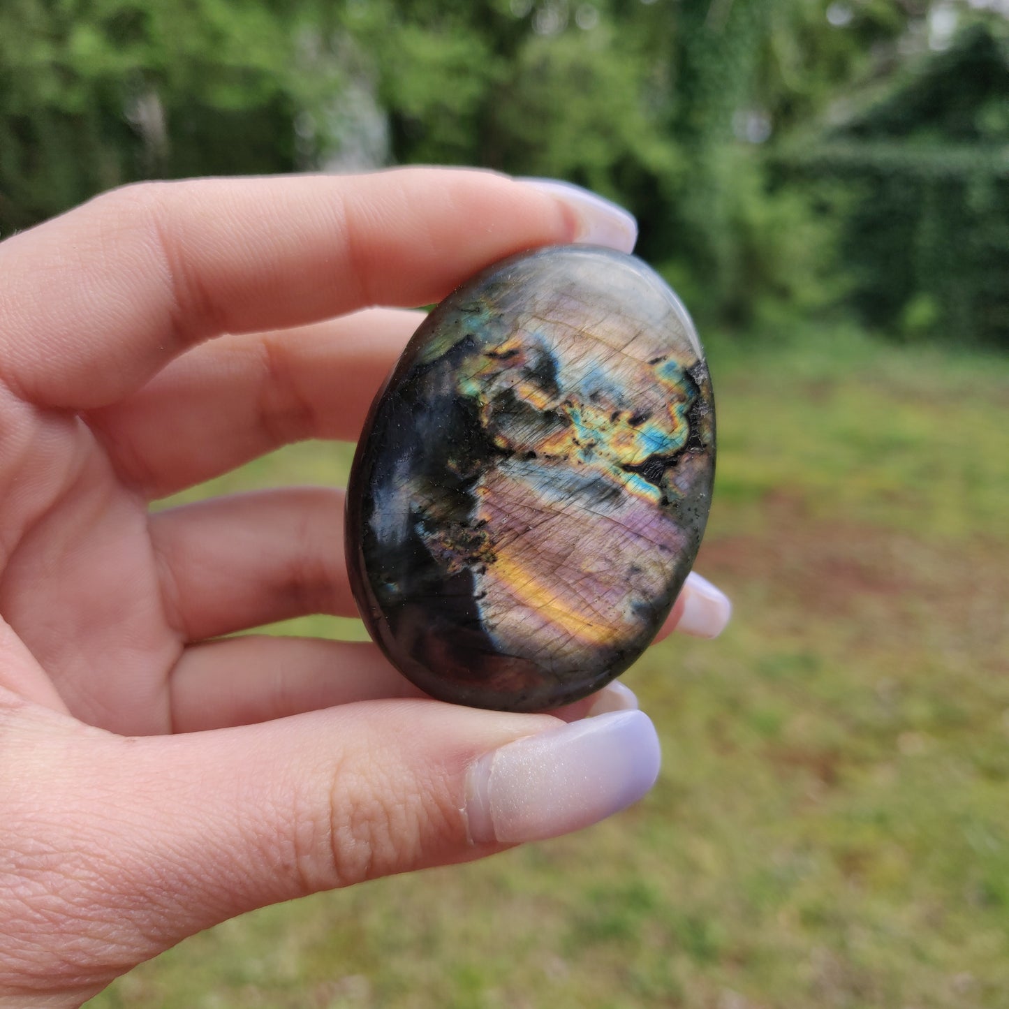 Labradorite Palm Stone (#148)