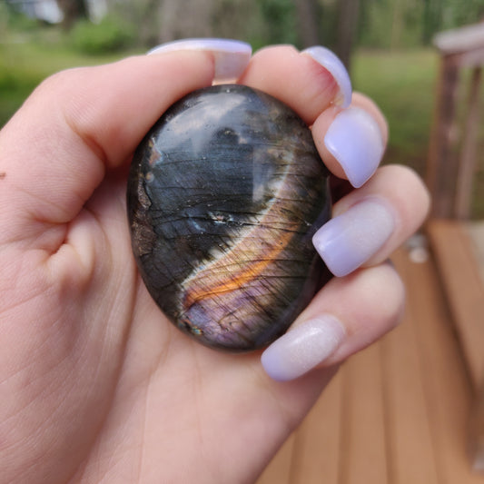 Labradorite Palm Stone (#148)
