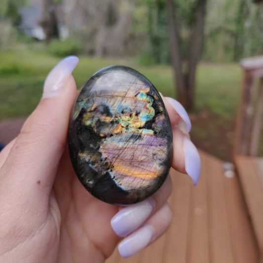Labradorite Palm Stone (#148)