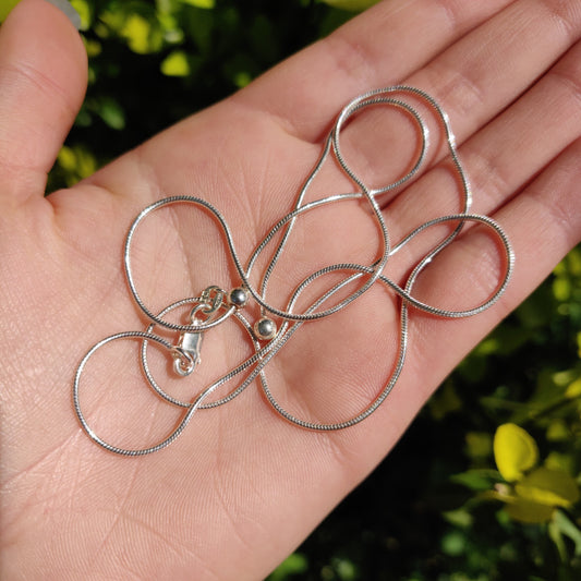 Restocked! Fully Adjustable Sterling Silver Magic Ball Chain - in Thin Snake Style