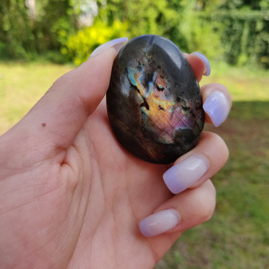 Labradorite Palm Stone (#156)