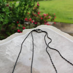 Ruthenium Plated Sterling Silver Chain