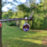 Amethyst Pendant with rainbow inclusion (#2) - Simply Affinity