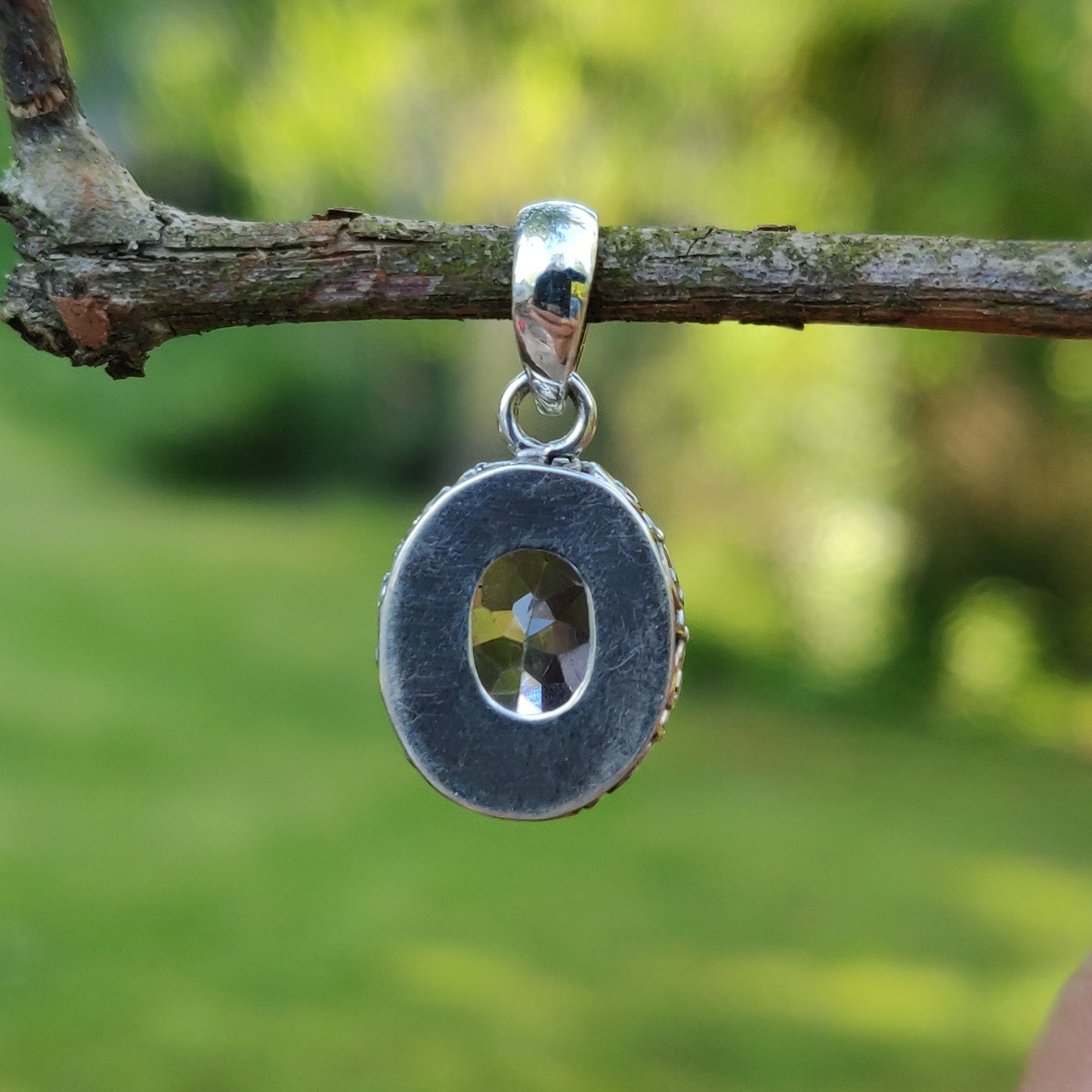 Amethyst Pendant with rainbow inclusion (#2) - Simply Affinity