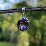 Amethyst Pendant with rainbow inclusion (#2) - Simply Affinity