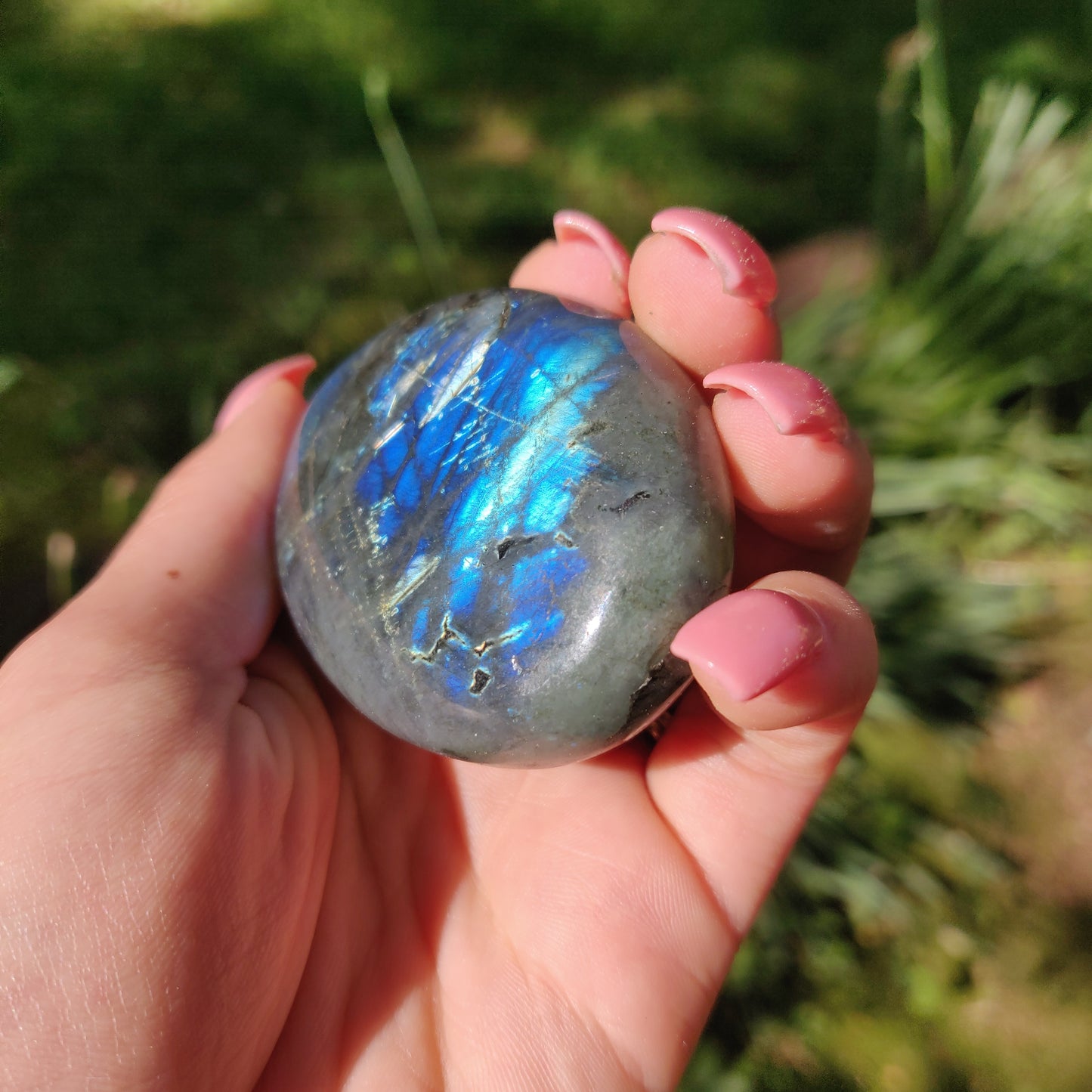 Labradorite Palm Stone (#5d)