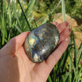 Labradorite Palm Stone (#5a)