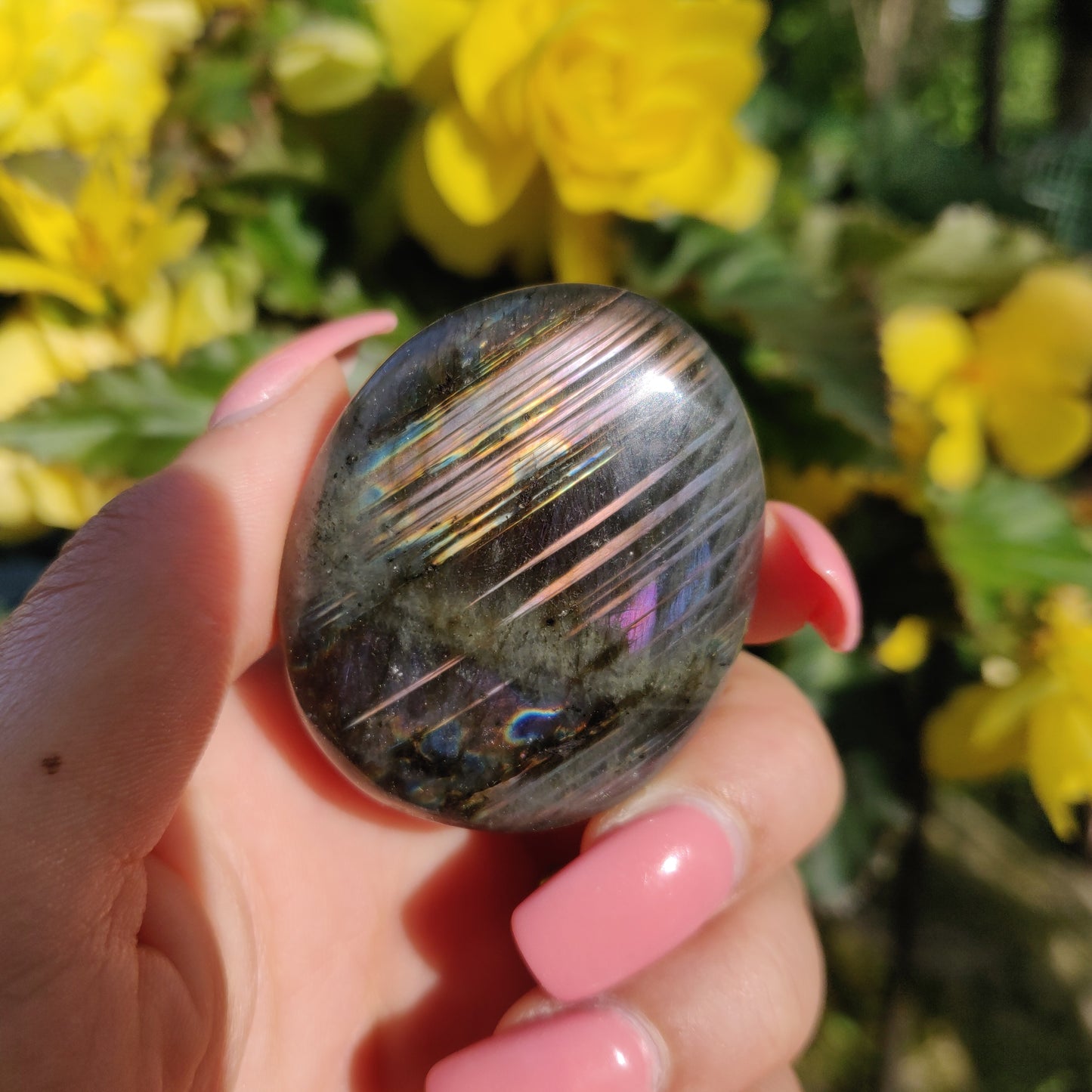 Labradorite Palm Stone (#5)