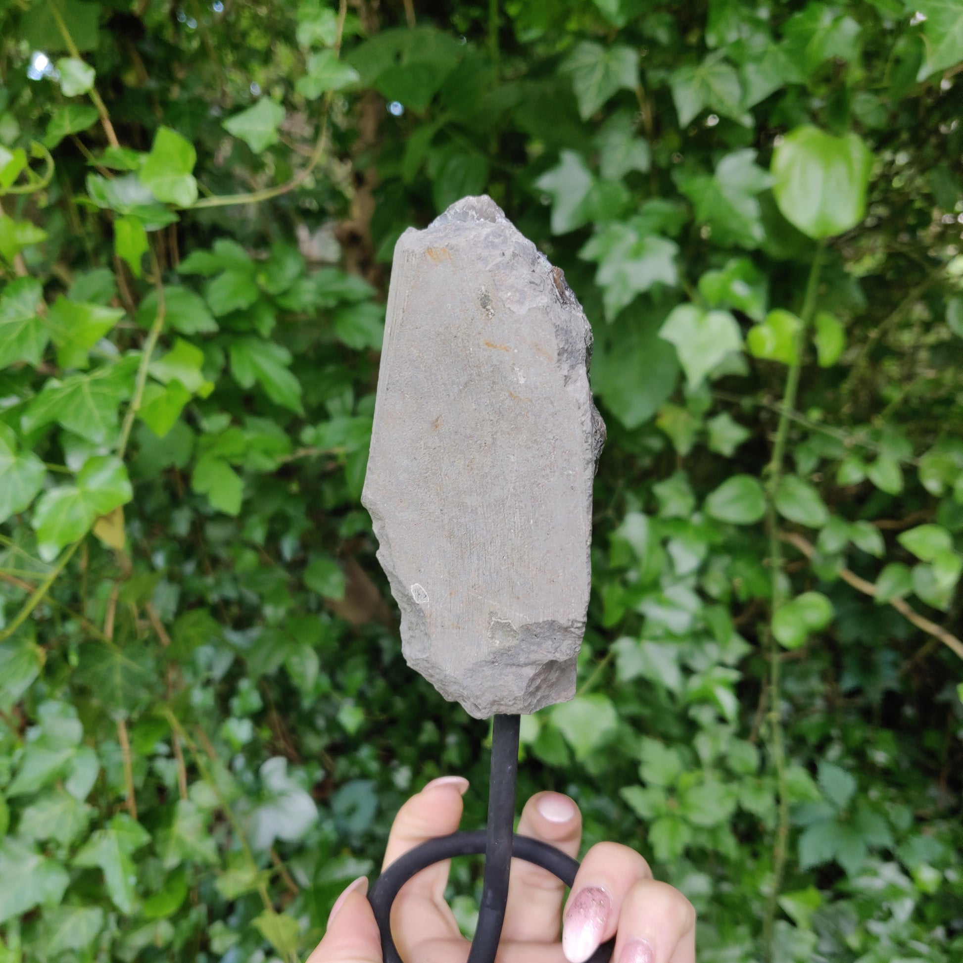 Amethyst Druzy Free Form on Metal Stand (#2) - Simply Affinity