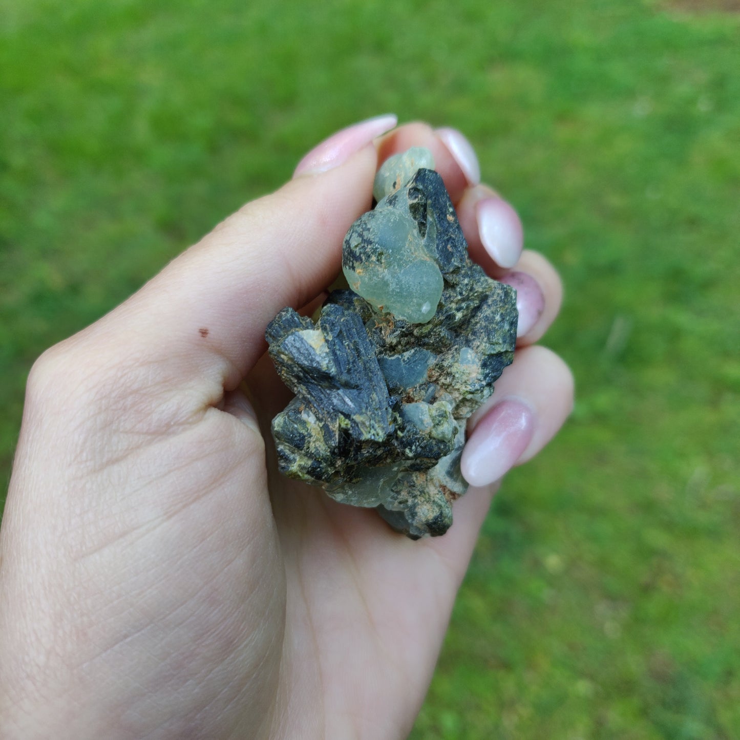 Prehnite Specimen in Epidote Matrix (#3)