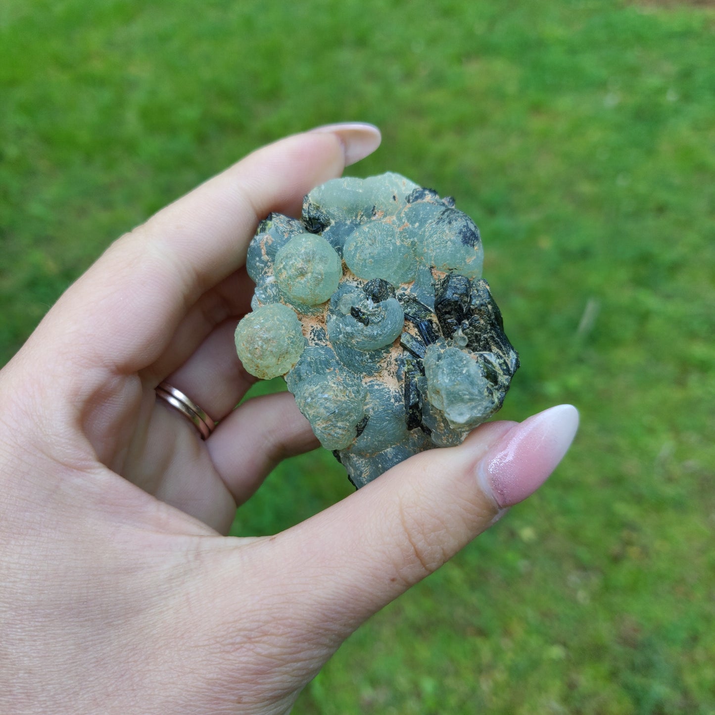 Prehnite Specimen in Epidote Matrix (#3)