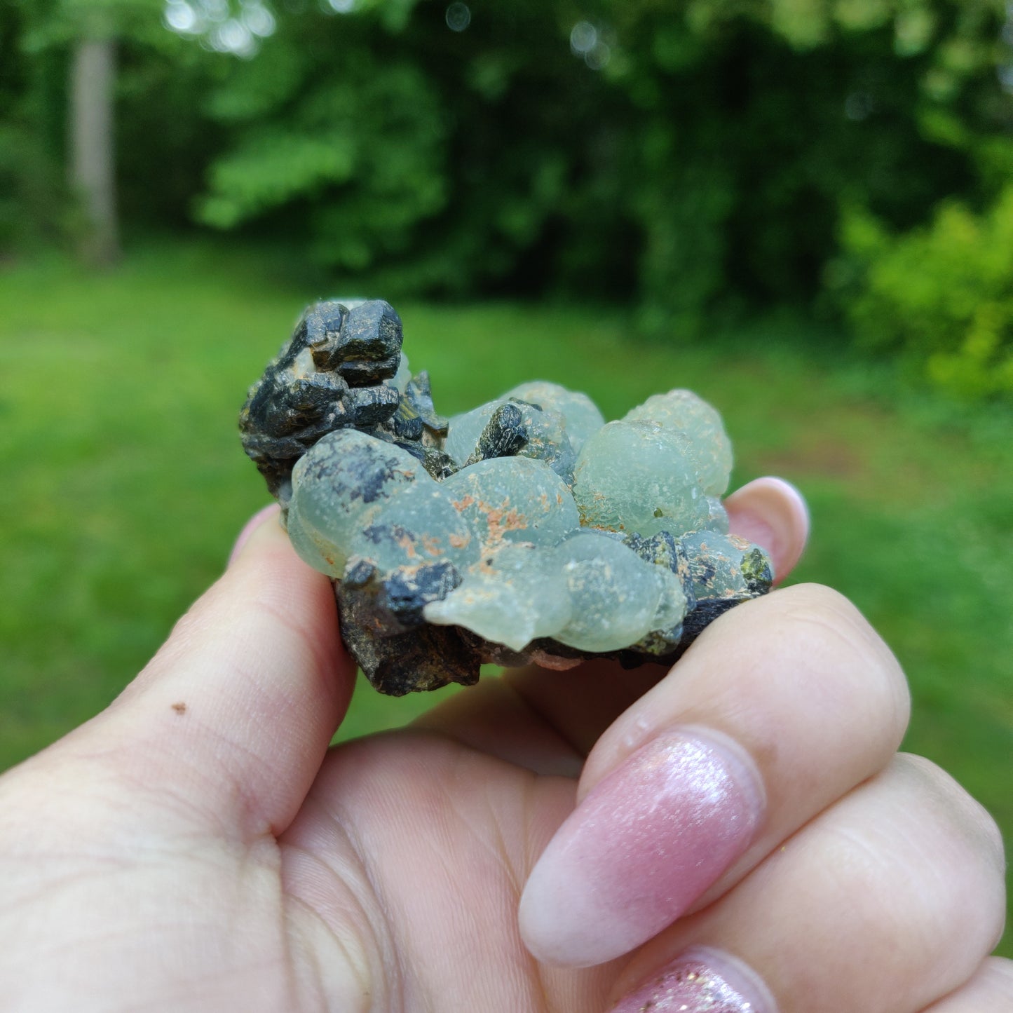 Prehnite Specimen in Epidote Matrix (#3)