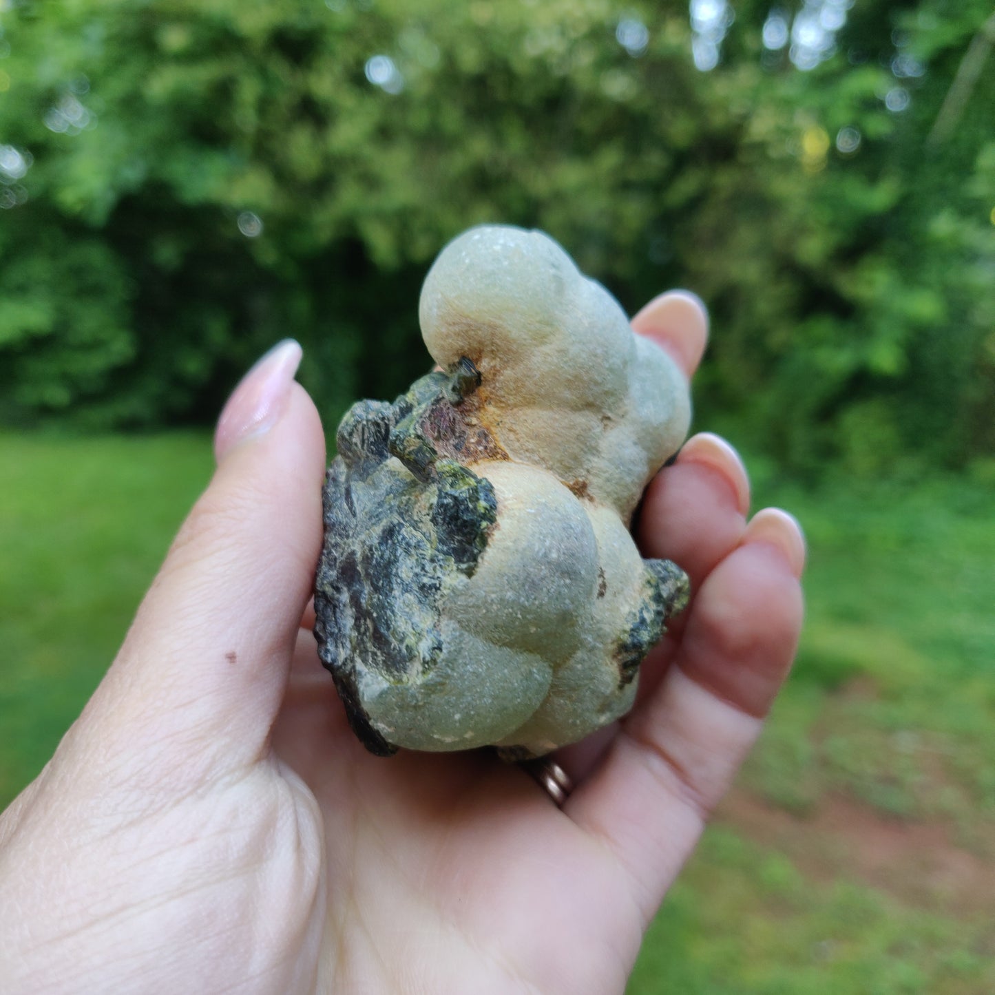 Prehnite Specimen in Epidote Matrix (#2)