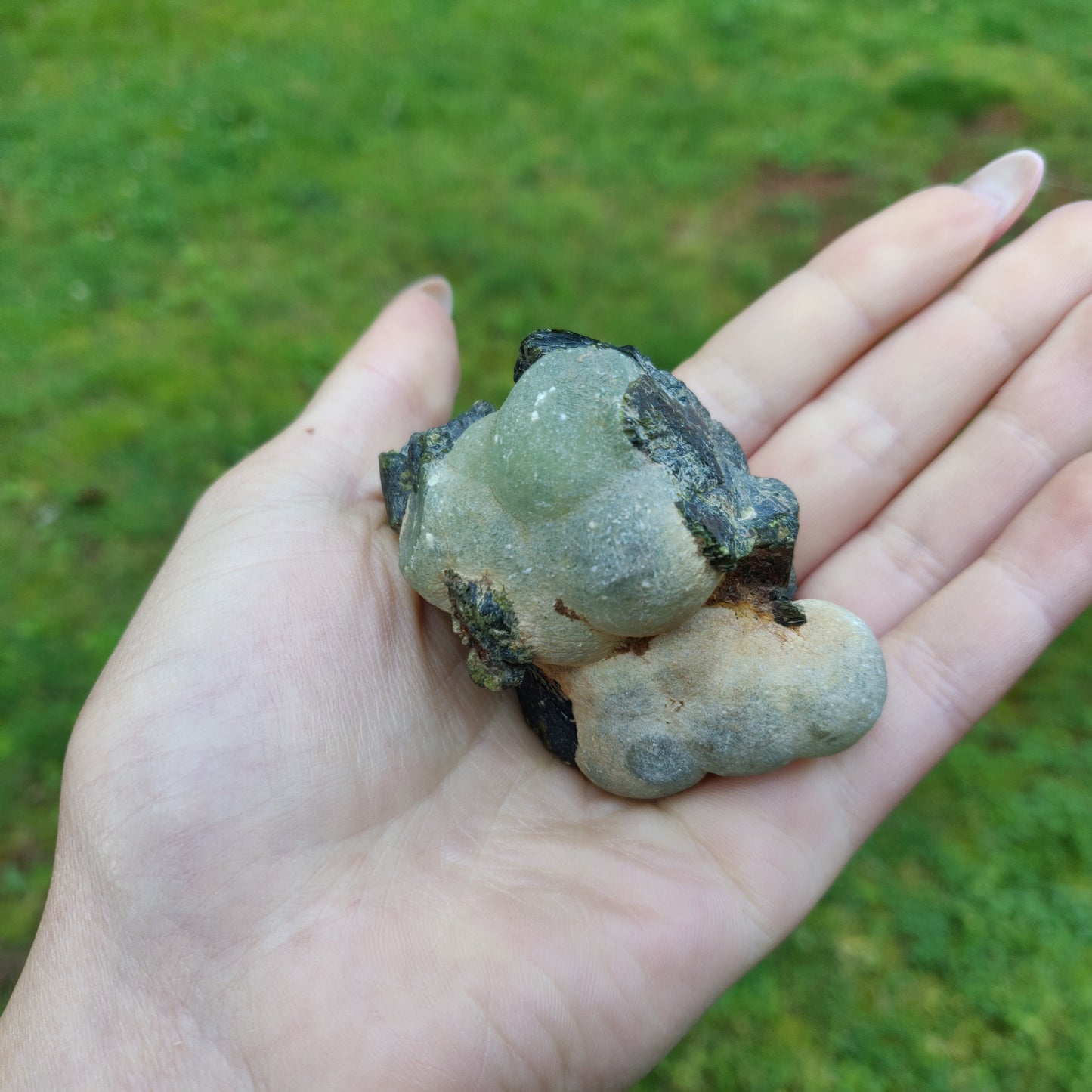 Prehnite Specimen in Epidote Matrix (#2)