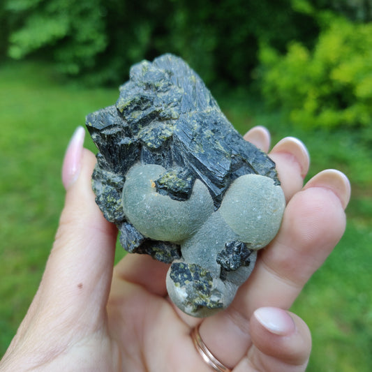 Prehnite Specimen in Epidote Matrix (#2)