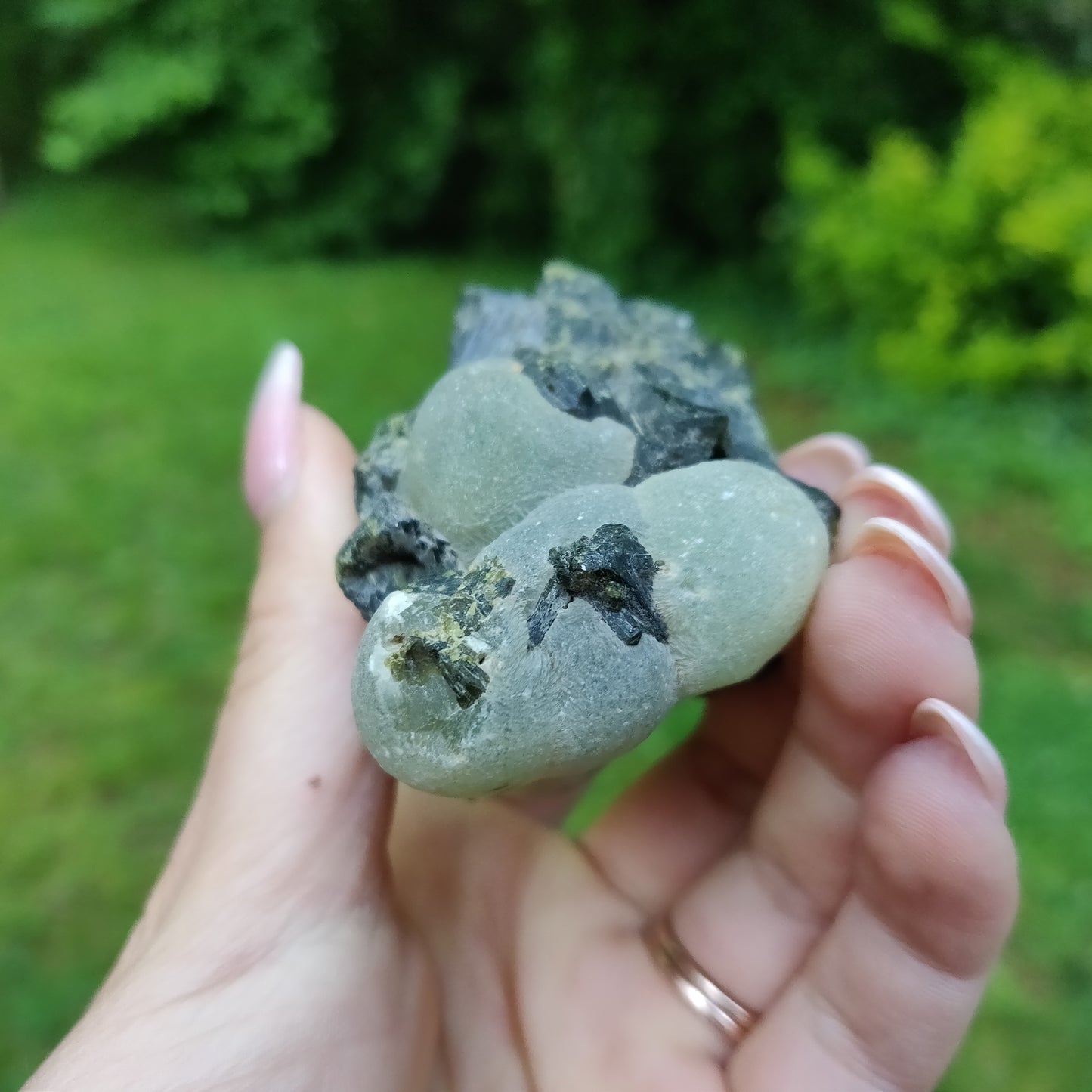 Prehnite Specimen in Epidote Matrix (#2)
