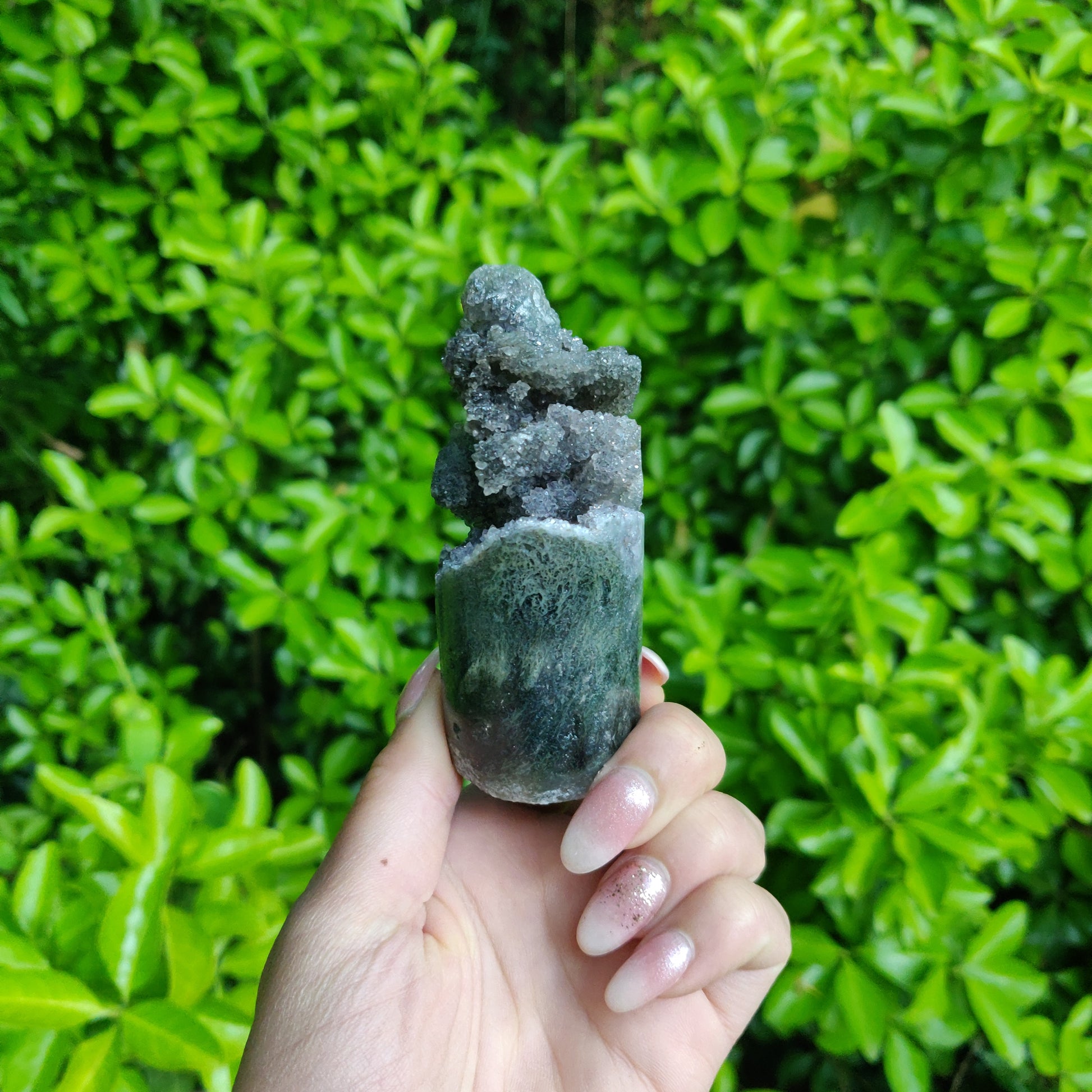 Amethyst Druzy Cylinder (#3) - Simply Affinity